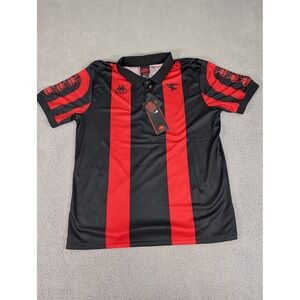 FaZe Clan Shirt Mens XL Black Red Esports Slim Fit Soccer Jersey Kappa Polyester